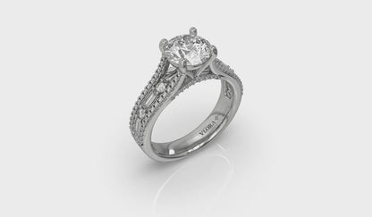 Crowned Engagement Ring