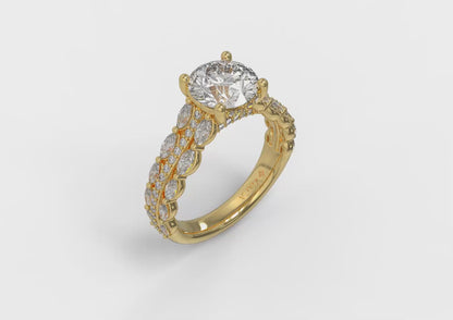 Matching Band for Harmony Engagement Ring