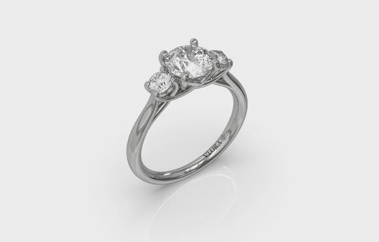 Timeless Trio Three Stone Engagement Ring