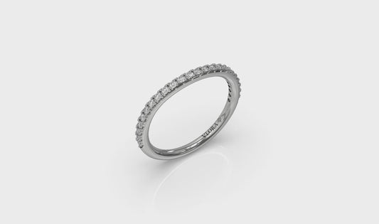 Matching Band for Corsage Halo Oval Engagement Ring