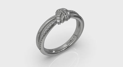 Pavé Diamond Knot Ring