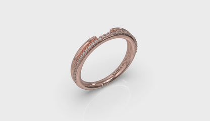 Open Pavé Diamond Band