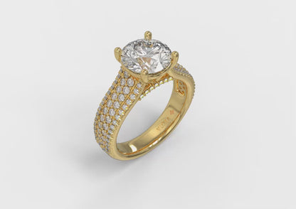 Matching Band for Majestic Statement Engagement Ring