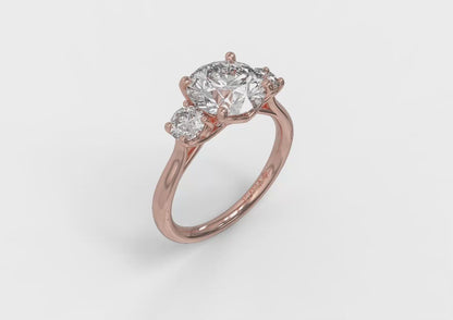 Matching Band for Timeless Trio Three Stone Engagement Ring