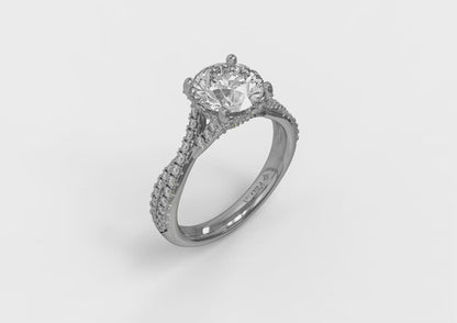 Woven Pavé Matching Wedding Band