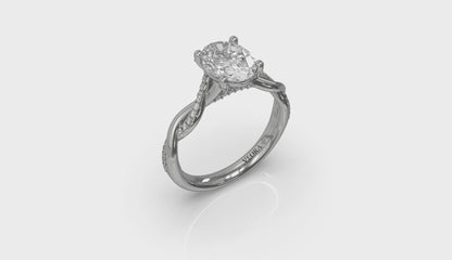 Harmony Oval Diamond Engagement Ring