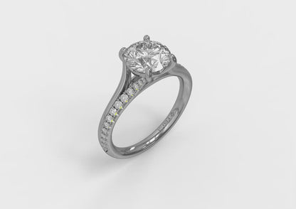 Matching Band for Reflection Engagement Ring