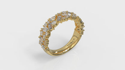 Marquise and Baguette Diamond Band