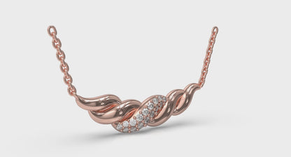 Twist Crescent Necklace