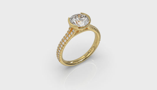 Classic Clutch Engagement Ring