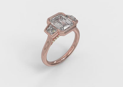 Architectural Elegance Engagement Ring