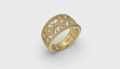 Diamond Open Vlora Star Ring