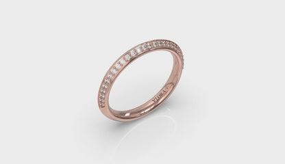 Contoured Pavé Diamond Band