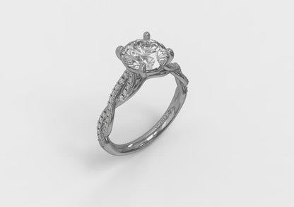 Matching Band for Woven Strands Engagement Ring