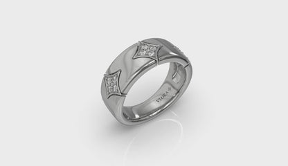 Diamond Cluster Vlora Star Ring