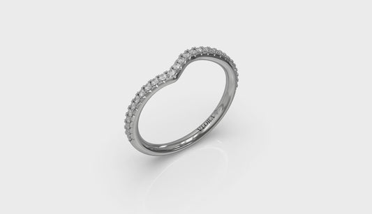 Matching Band for Teardrop Bezel Engagement Ring