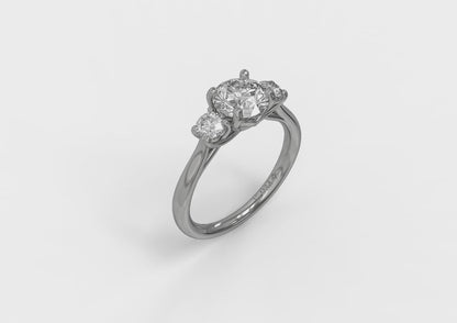 Matching Band for Timeless Trio Three Stone Engagement Ring