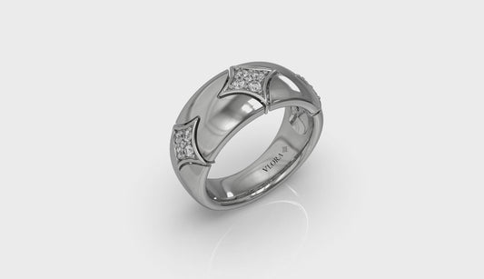 Diamond Cluster Vlora Star Ring