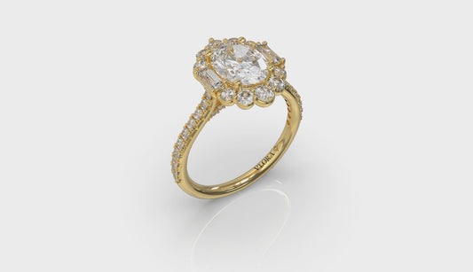 Harmony Halo Oval Engagement Ring