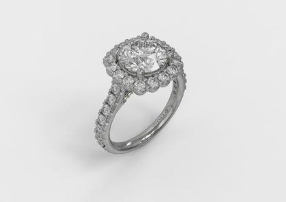 Matching Band for Bloom Halo Round Engagement Ring
