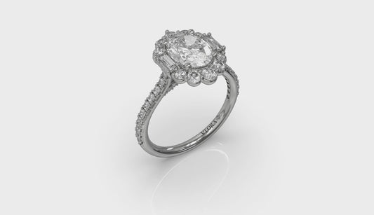 Harmony Halo Oval Engagement Ring
