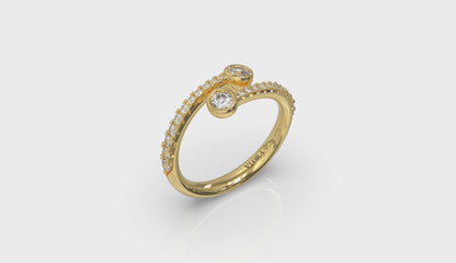 Diamond Double Wrap Ring