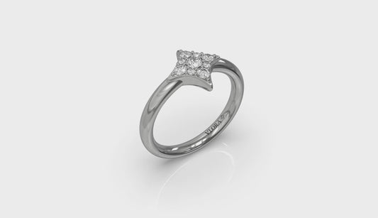 Diamond Cluster Vlora Star Ring