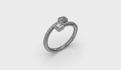 Diamond Baguette Wrap Ring
