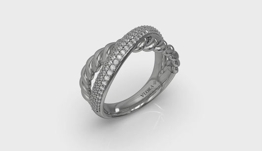 Twist Crossed Ring