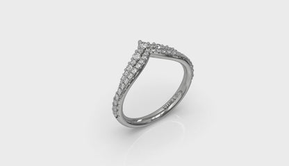 Delicate Chevron Contoured Band
