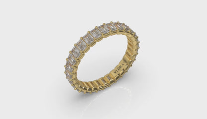 Bold Emerald Cut Eternity Ring