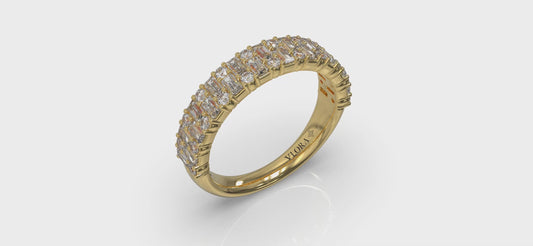 Multi Baguette and Round Diamond Ring
