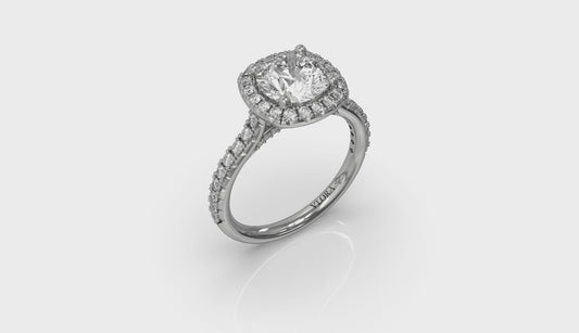 Timeless Euro Halo Round Engagement Ring