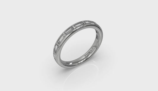 Matching Band for Art Deco Baguette Channel Engagement Ring