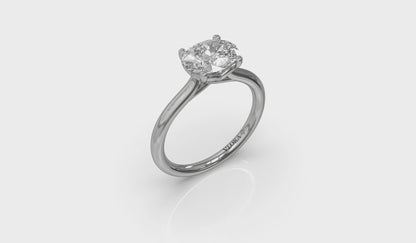 Horizon Oval Solitaire Engagement Ring