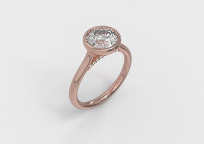 Singular Round Bezel Engagement Ring