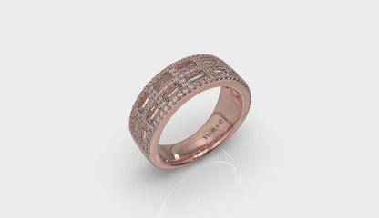 Diamond Baguette Double Row Ring