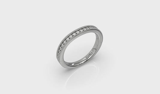 Matching Band for Intricate Hidden Halo Engagement Ring