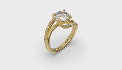 Graceful Curves Engagement Ring