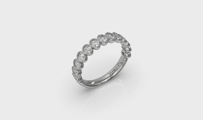 Bezel-Set Stackable Band