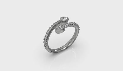 Diamond Double Wrap Ring