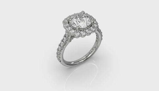 Bloom Halo Round Engagement Ring