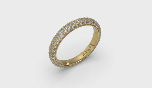 Rounded Pave Eternity Ring