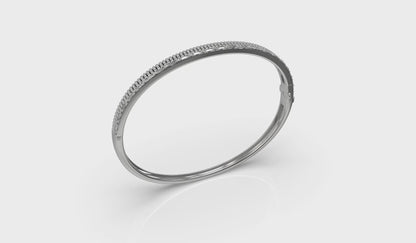 Channeled Diamond Bangle