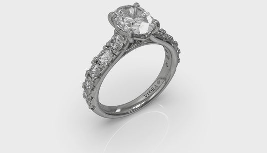 Luxe Classic Oval Engagement Ring