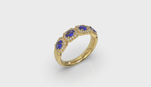 Diamond and Sapphire Statement Ring