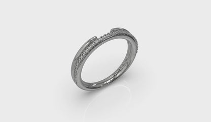 Open Pavé Diamond Band