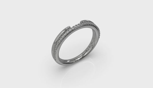 Open Pavé Diamond Band