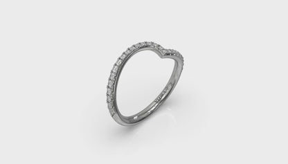 Matching Band for Graceful Curves Engagement Ring