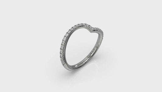 Matching Band for Graceful Curves Engagement Ring